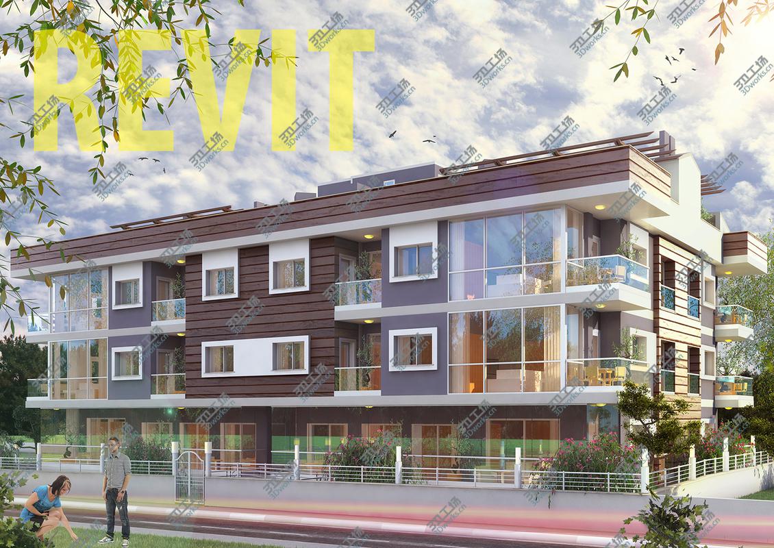 images/goods_img/2021040163/Apartment with 12 Condos REVIT 3D model/1.jpg